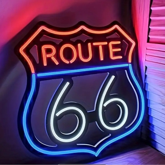 ROUTE 66 NEON LED SIGN - Picture 4 of 5